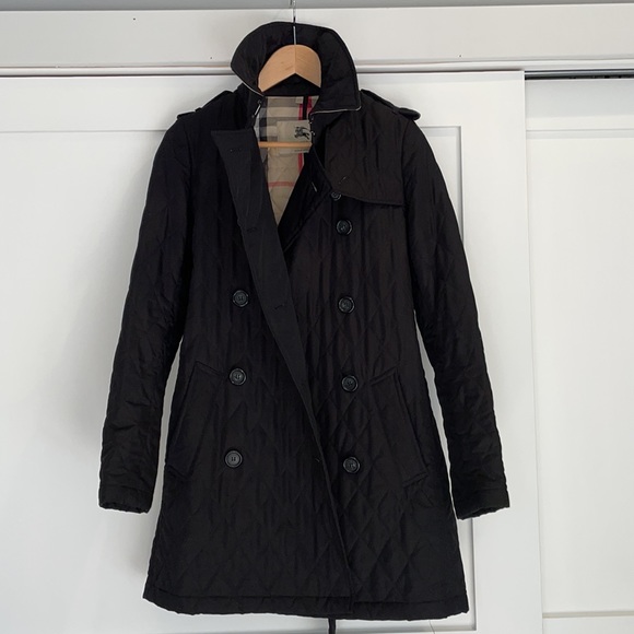 AUTHENTIC BURBERRY Quilted Trench Coat - Picture 3 of 11